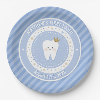 Personalised First Tooth  Paper Plate