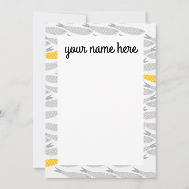 Personalised Fish Notecards (Front)