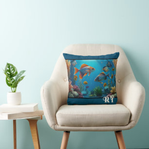 Personalised fish tank aquarium  cushion