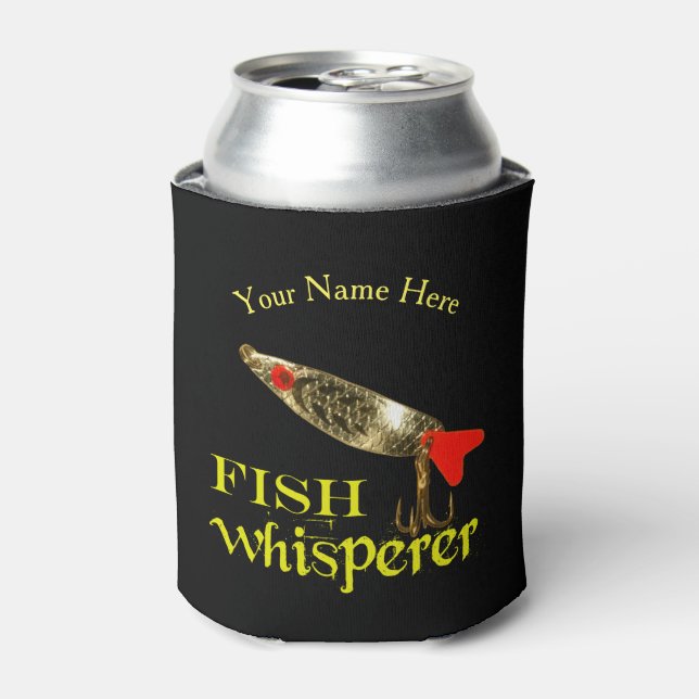 Personalised Fish Whisperer Can Cooler (Can Front)