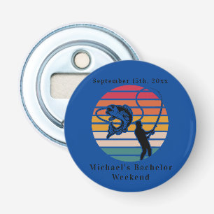 Personalised Fishing Bachelor Weekend  Bottle Opener