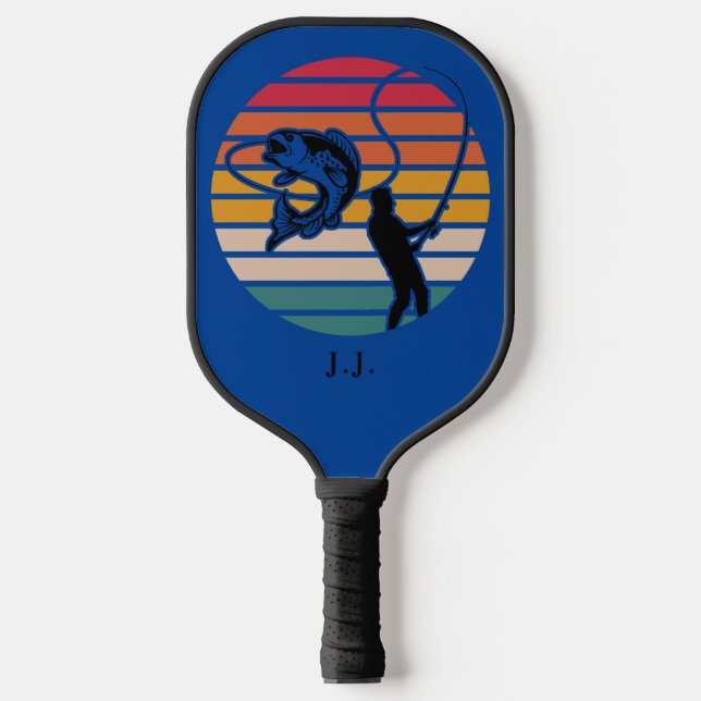 Personalised Fishing Bachelor Weekend  Pickleball Paddle (Front)