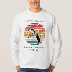Personalised Fishing Bachelor Weekend T-Shirt