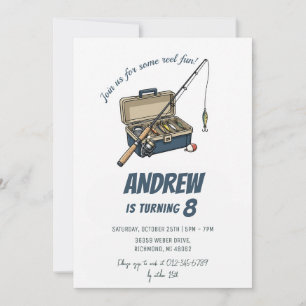 Personalised Fishing Birthday for kid Invitation