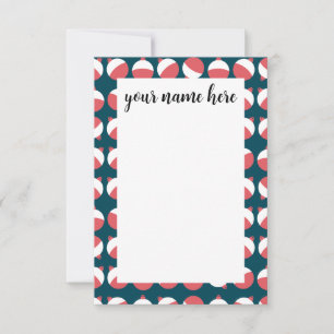 Personalised Fishing Bobber Notecards