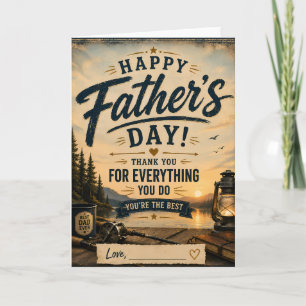 Personalised Fishing Dad Greeting Card