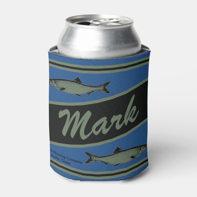 Personalised Fishing Design Beverage Cooler (Can Front)