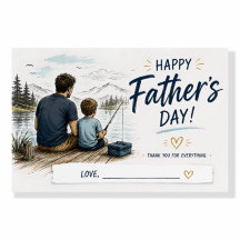 Personalised Fishing Father’s Day Poster