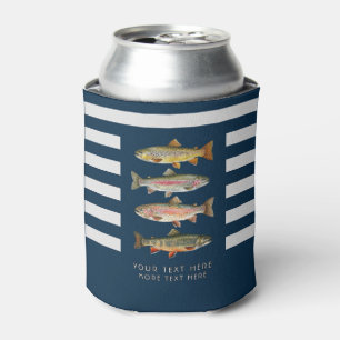 Personalised Fishing Lover – Trout Fishing Design Can Cooler