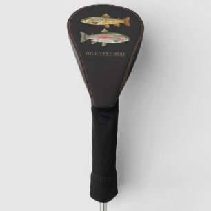 Personalised Fishing Lover  – Trout Fishing Design Golf Head Cover