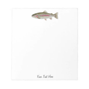Personalised Fishing Lover – Trout Fishing Design Notepad