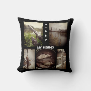 Personalised fishing photo album . 3 ring binder cushion