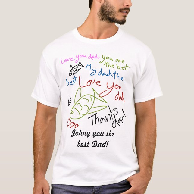 Personalised fishing t shirt (Front)