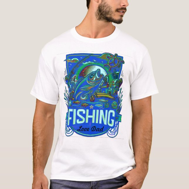 Personalised fishing t shirt (Front)