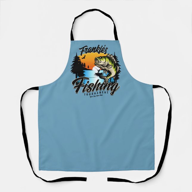 Personalised Fishing Tournament Fish Angler Trout Apron (Front)
