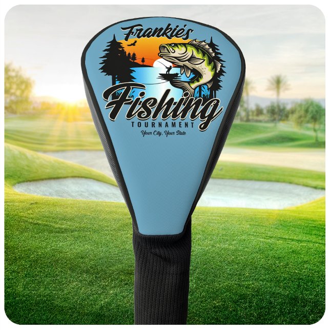 Personalised Fishing Tournament Fish Angler Trout Golf Head Cover (Creator Uploaded)
