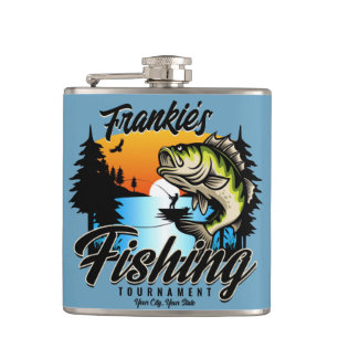 Personalised Fishing Tournament Fish Angler Trout Hip Flask
