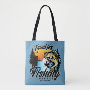 Personalised Fishing Tournament Fish Angler Trout  Tote Bag