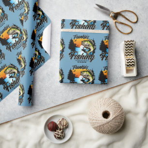 Personalised Fishing Tournament Fish Angler Trout  Wrapping Paper