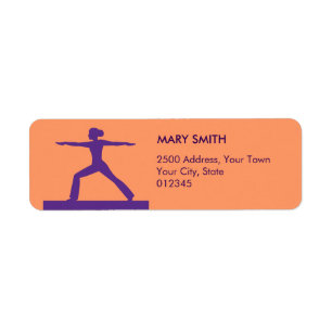 Personalised Fitness Return Address Label