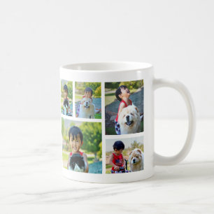 Personalised Five Photo Collage 2-Sided Coffee Mug