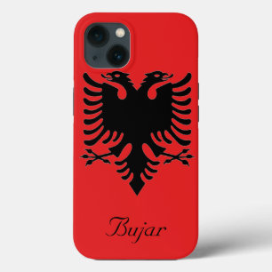 Personalised Flag of Albania Double-Headed Eagle iPhone 13 Case