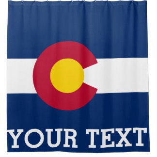 Personalised Flag of Colorado Shower Curtain