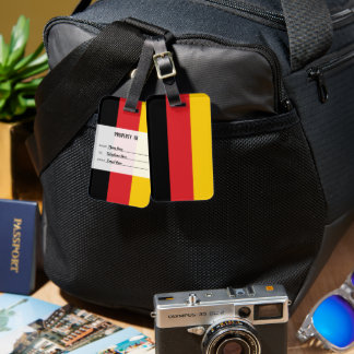  Personalised Flag Of Germany Luggage Tag
