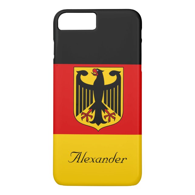 Personalised Flag of Germany with Coat of Arms Case-Mate iPhone Case (Back)