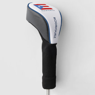 Personalised, Flag of Puerto Rico Golf Head Cover