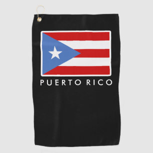 Personalised, Flag of Puerto Rico Golf Towel