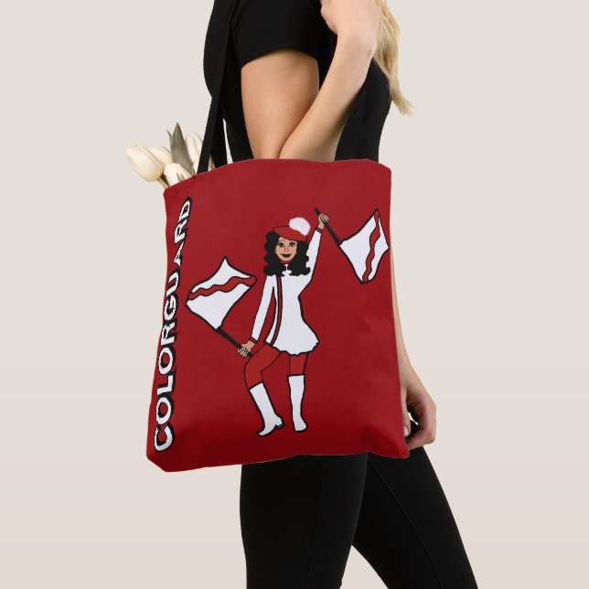 Personalised Flag Tote Berry #2 Bag (Close Up)
