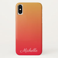 Personalised flame red and yellow ombre