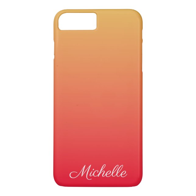 Personalised flame red and yellow ombre Case-Mate iPhone case (Back)