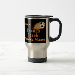 Personalised Flaming Mug Soccer Coach Gift Ideas