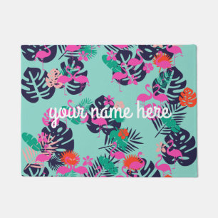 Personalised Flamingo Doormat