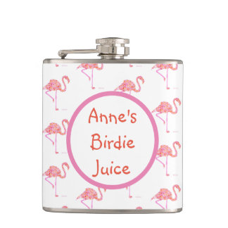Personalised Flamingo Golf Flask
