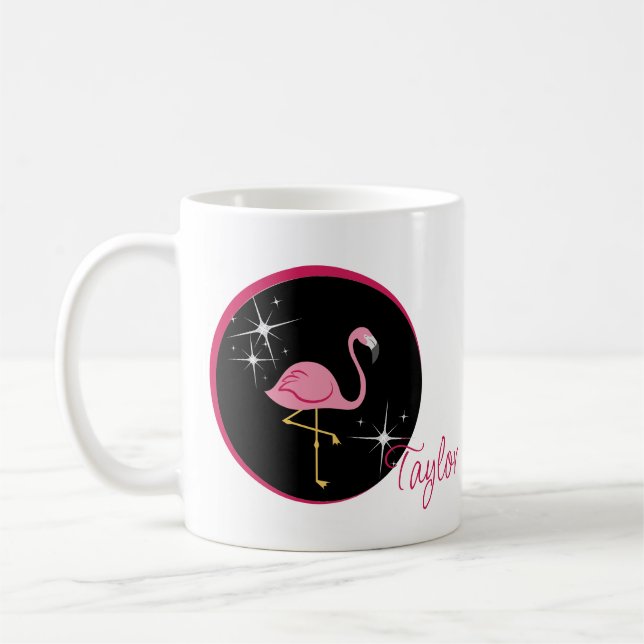 Personalised Flamingo Mug (Left)