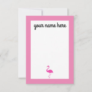 Personalised Flamingo Notecards