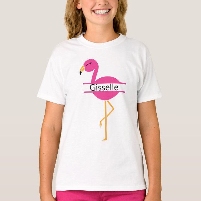 Personalised Flamingo T-Shirt (Front)