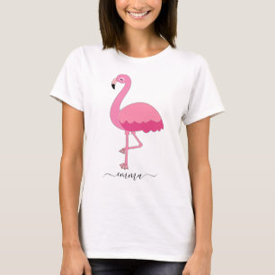 Personalised Flamingo T-Shirt For Flamingo Lover