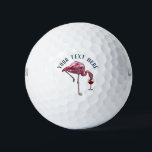 Personalised Flamingo Wine Drinker Novelty Golf Balls<br><div class="desc">Cute personalised flamingo gag golf ball. Add your name or message by clicking on the "Personalise" button above</div>