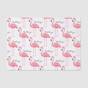 Personalised Flamingos Tissue Paper Sheets