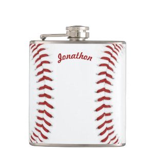 Personalised Flask Baseball