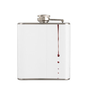 Personalised Flask zombie blood drip vampire Gothi