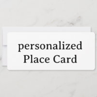 personalised Flat Card 4" x 9.25"