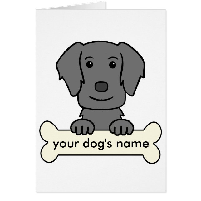 Personalised Flat-Coated Retriever (Front)