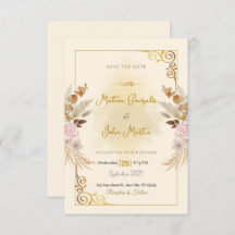 Personalised Flat Save The Date Card