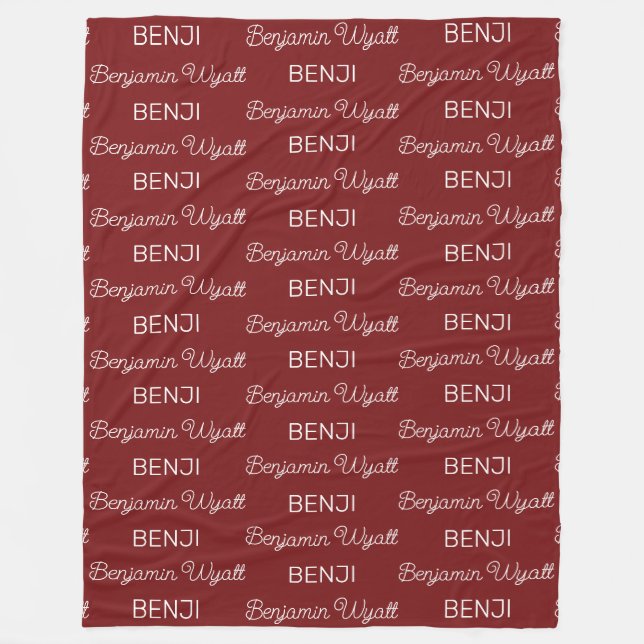 Personalised Fleece Blanket (Front)