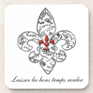 Personalised Fleur de Lis Heartfelt Expressions Coaster